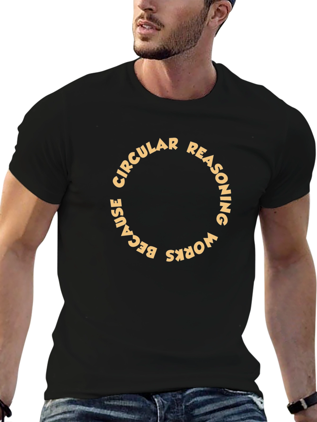 Circular Reasoning Funny Graphic T-Shirt