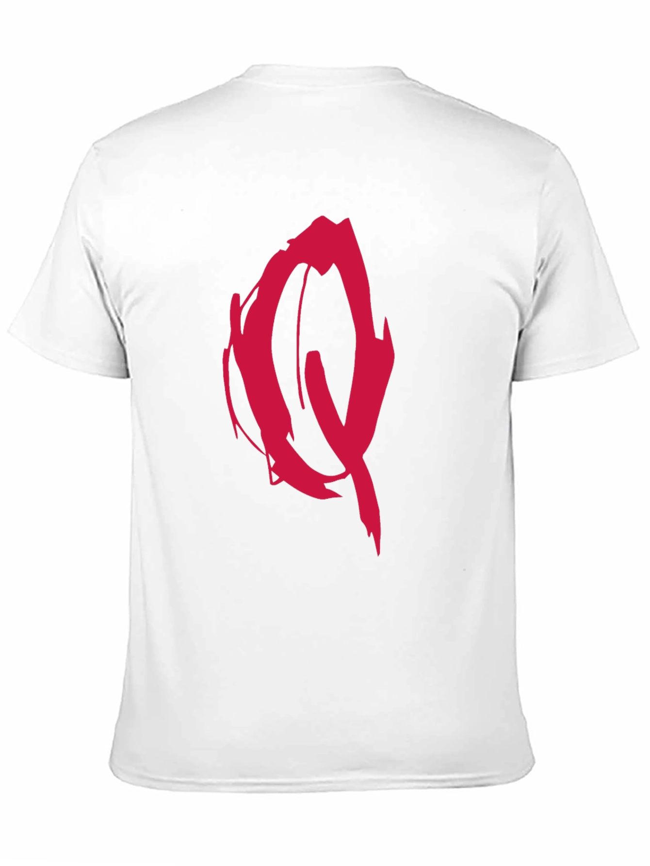 Edgy Red Graffiti Graphic Black T-Shirt