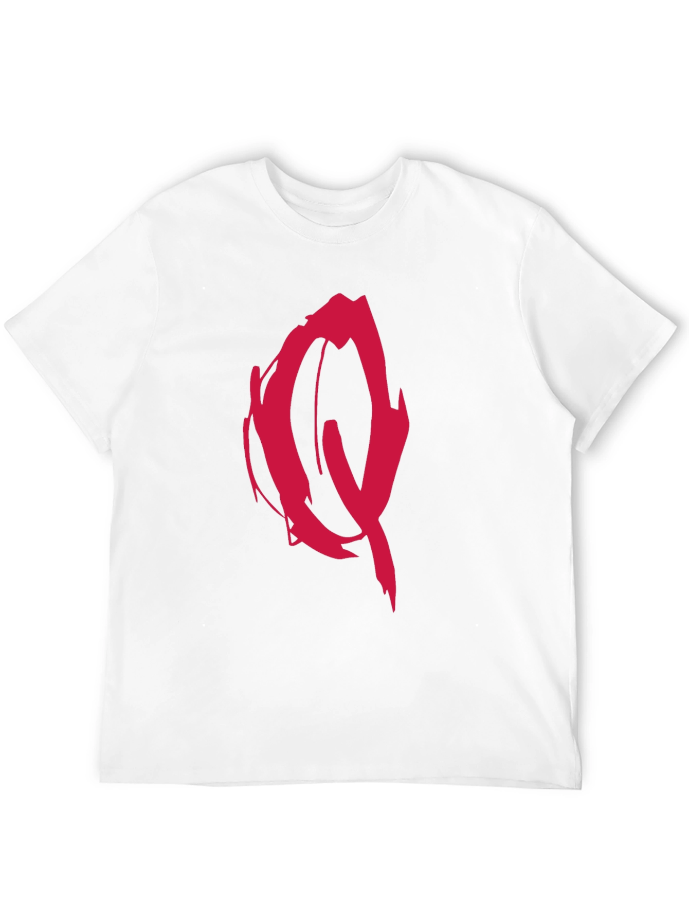 Edgy Red Graffiti Graphic Black T-Shirt