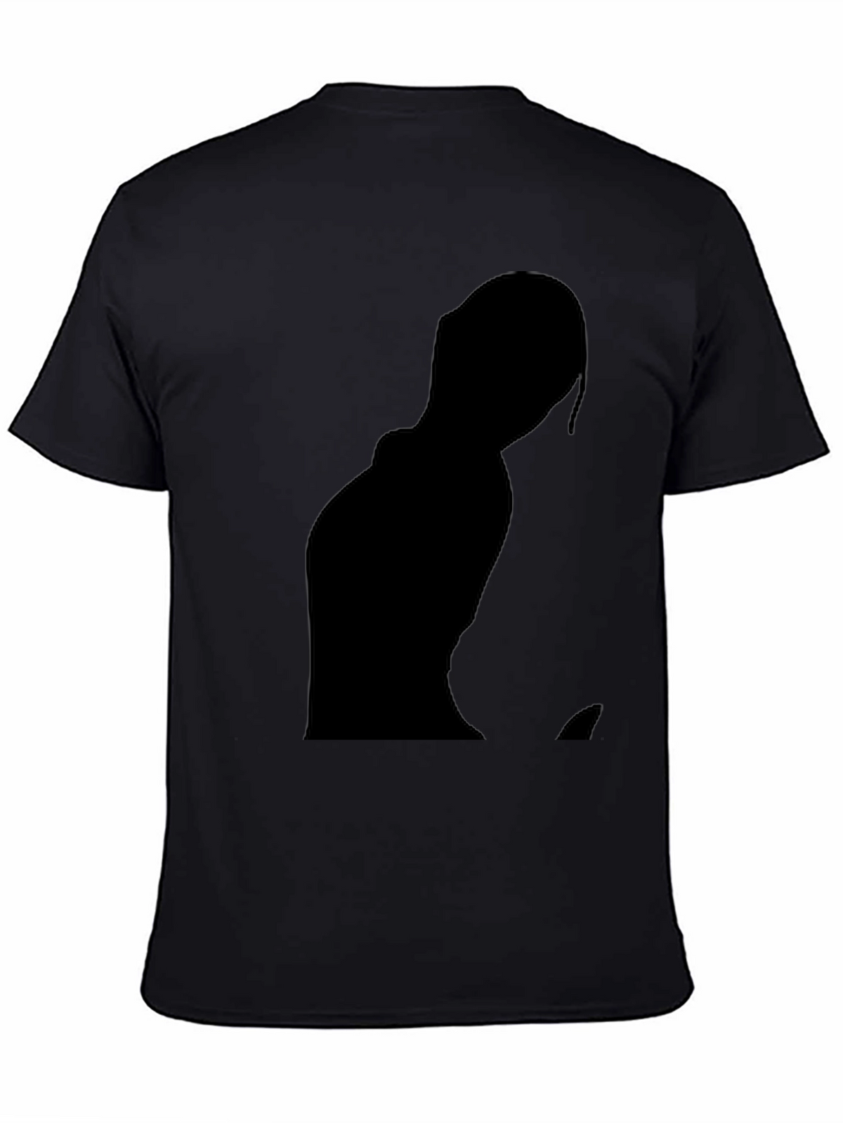 Black Silhouette Graphic Tee - Modern Style
