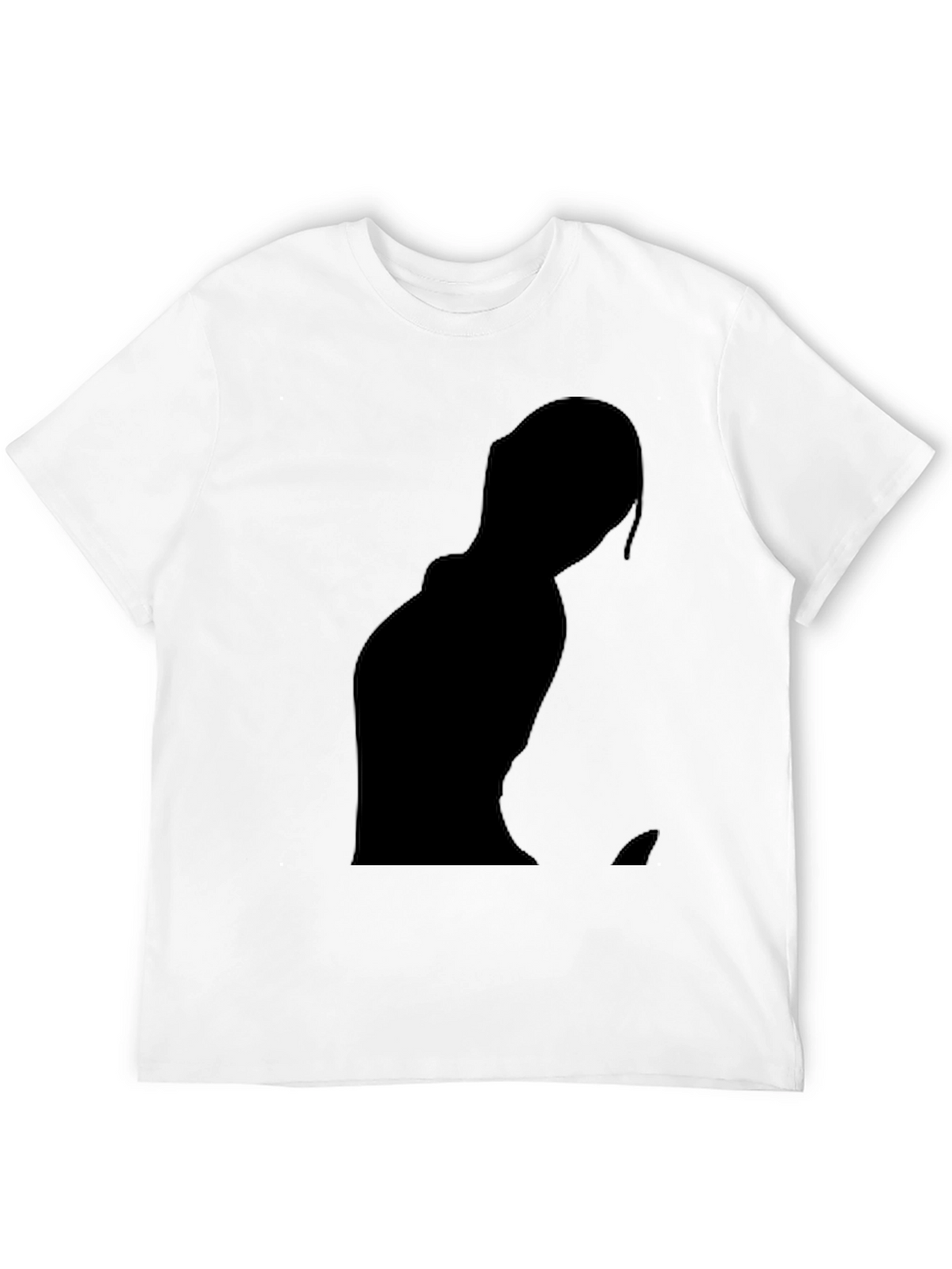 Black Silhouette Graphic Tee - Modern Style
