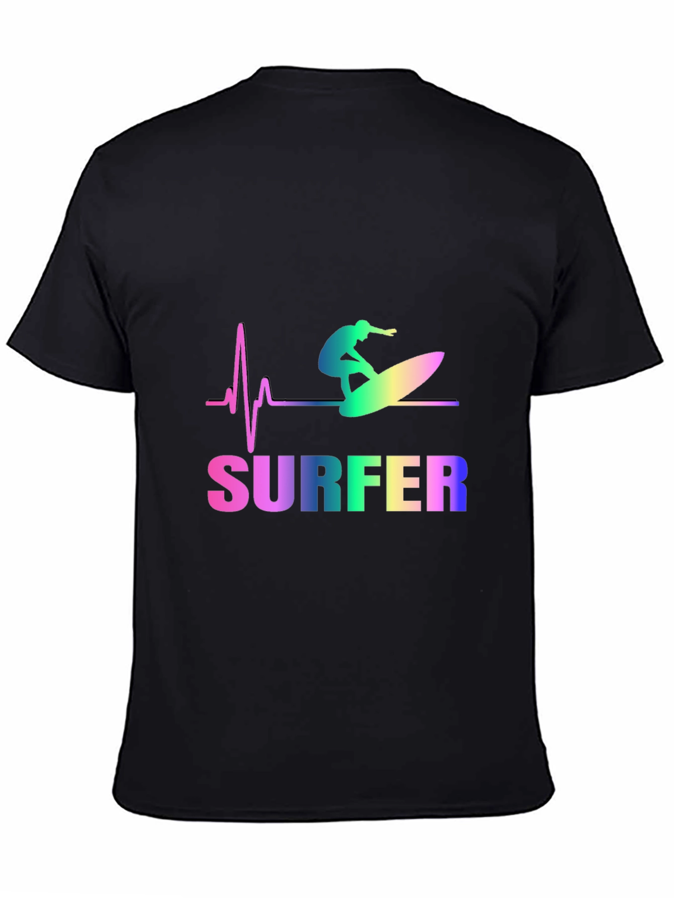Surfer Heartbeat Graphic Tee