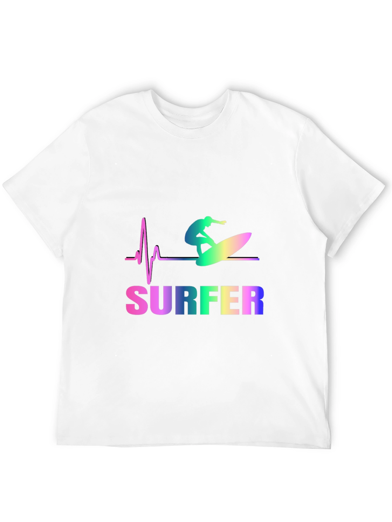 Surfer Heartbeat Graphic Tee