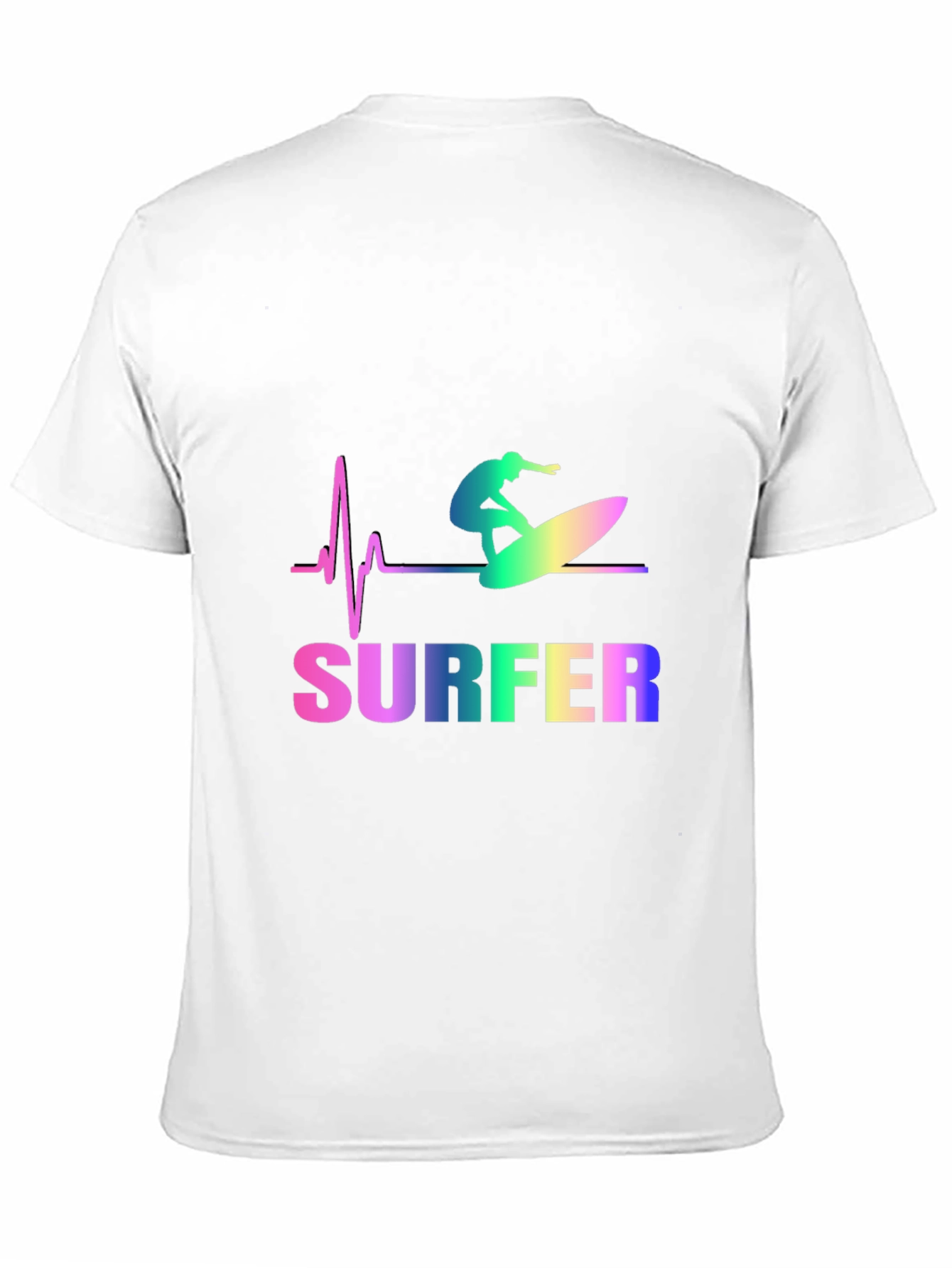 Surfer Heartbeat Graphic Tee