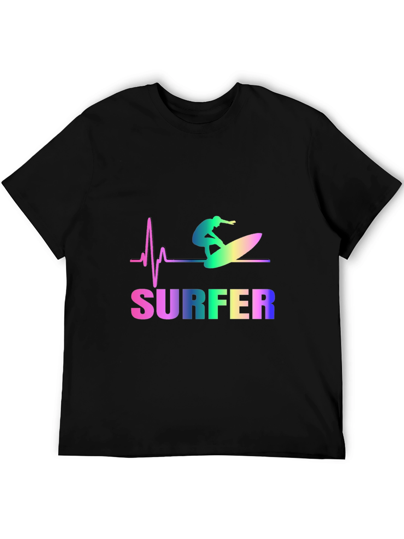Surfer Heartbeat Graphic Tee