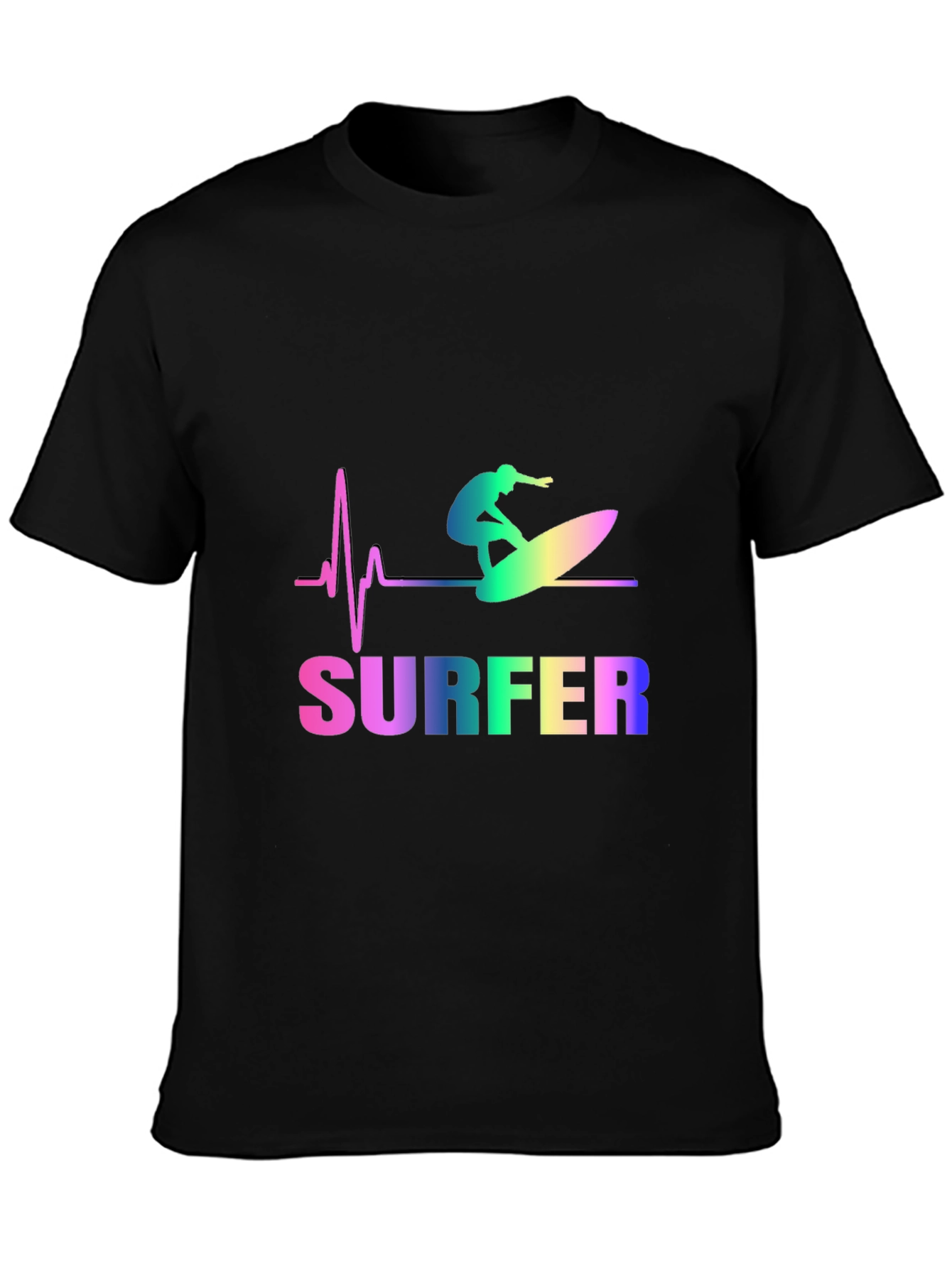 Surfer Heartbeat Graphic Tee