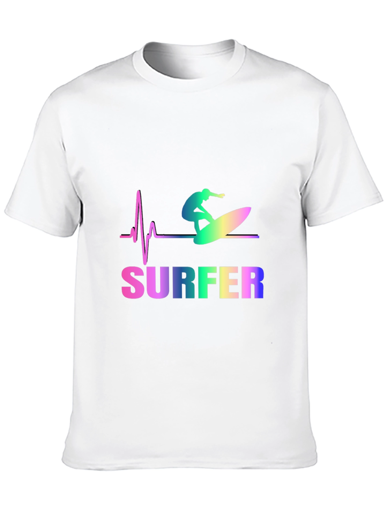 Surfer Heartbeat Graphic Tee