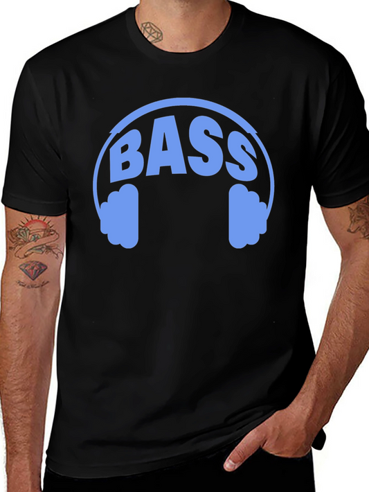 Bass Headphones Graphic Tee - Music Lover Shirt