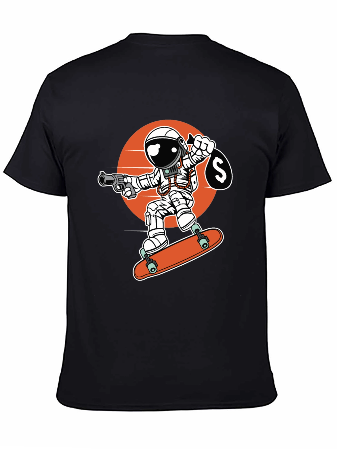 Astronaut Skateboarder T-Shirt - Space Hustler