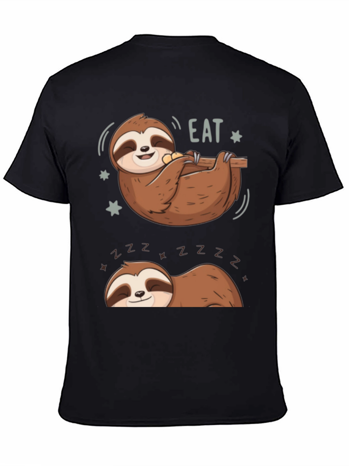 Lazy Sloth Eat & Sleep Graphic Tee