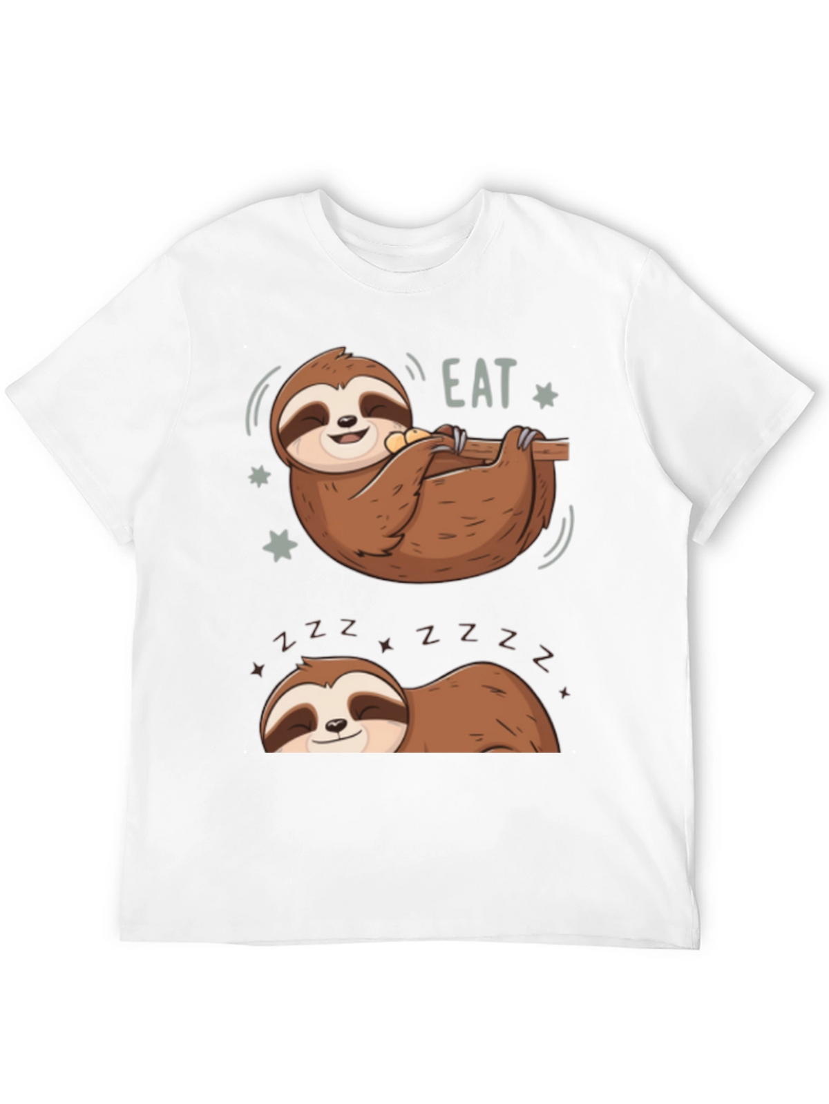 Lazy Sloth Eat & Sleep Graphic Tee