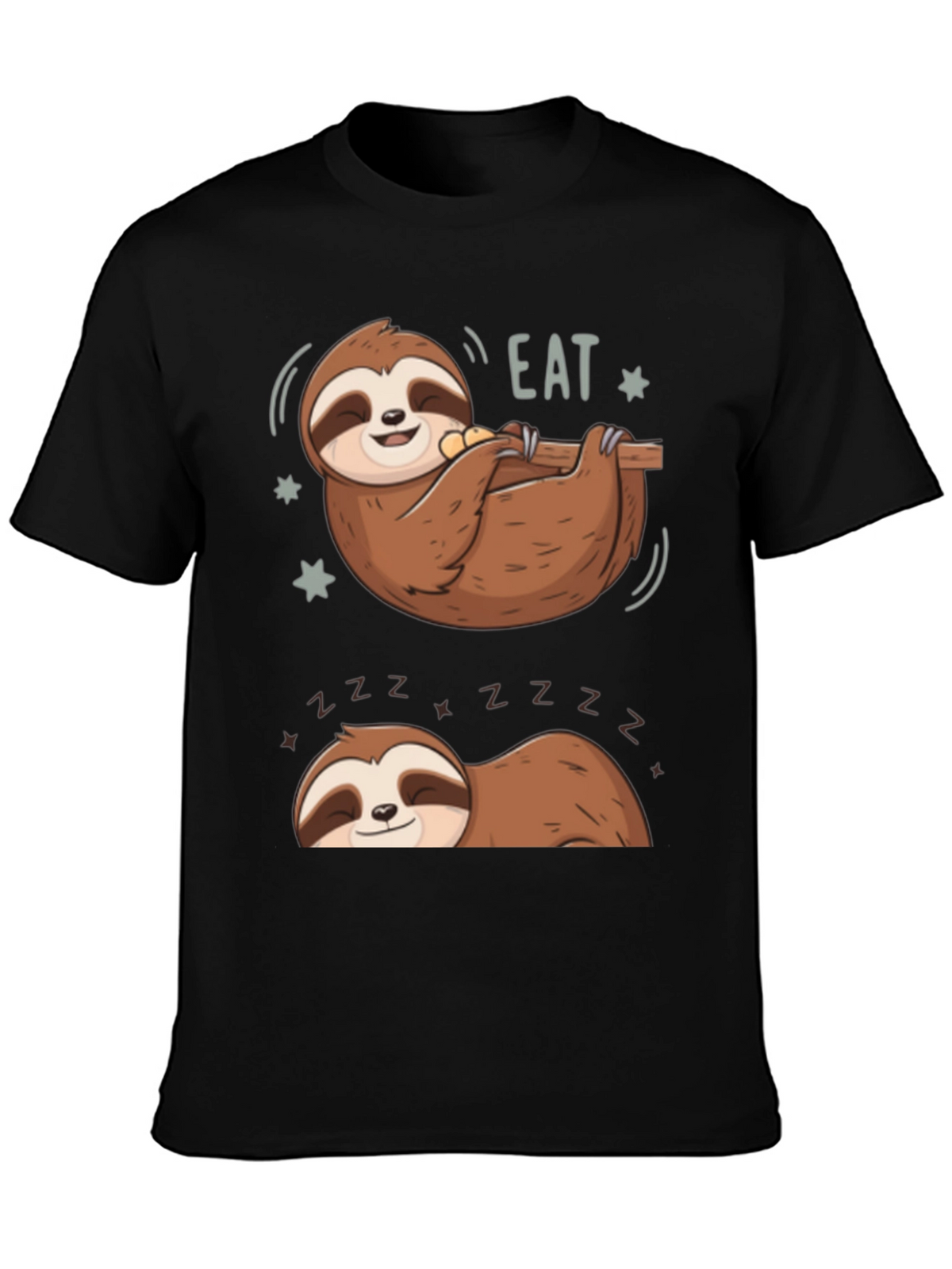 Lazy Sloth Eat & Sleep Graphic Tee