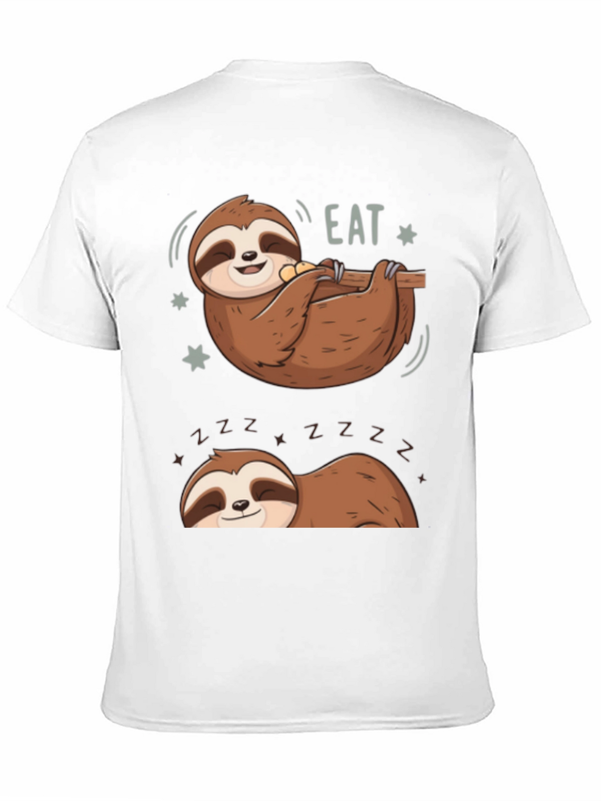 Lazy Sloth Eat & Sleep Graphic Tee
