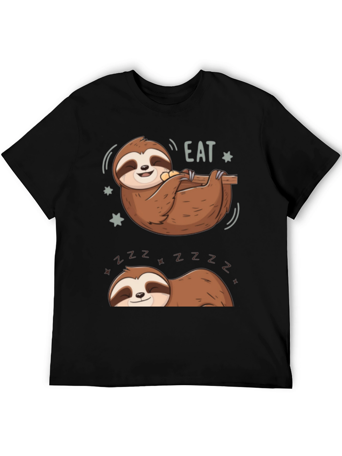 Lazy Sloth Eat & Sleep Graphic Tee