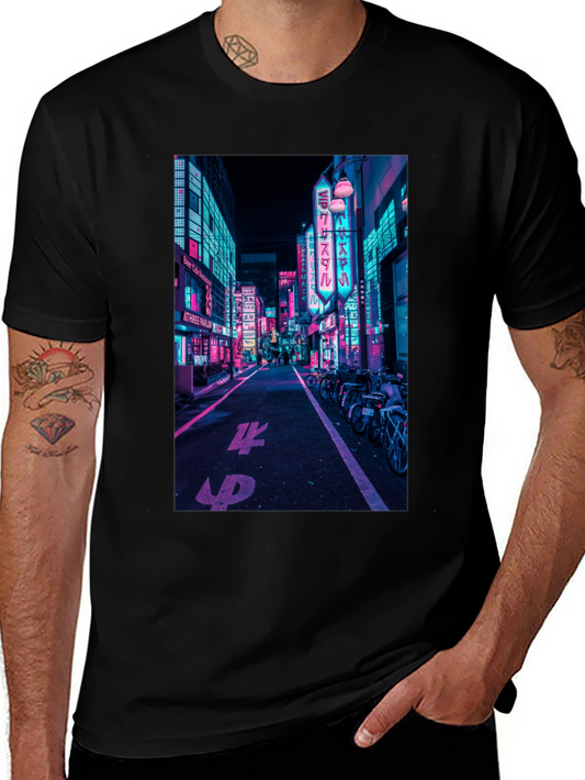 Cyberpunk Tokyo Street T-Shirt