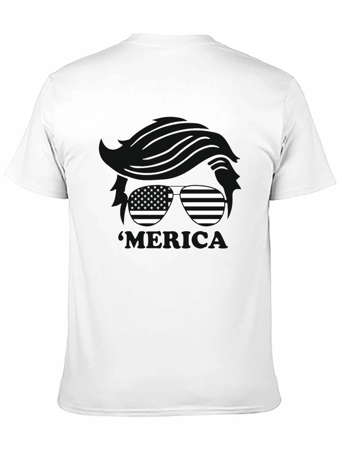 USA Flag Sunglasses Graphic T-Shirt - Patriotic Style