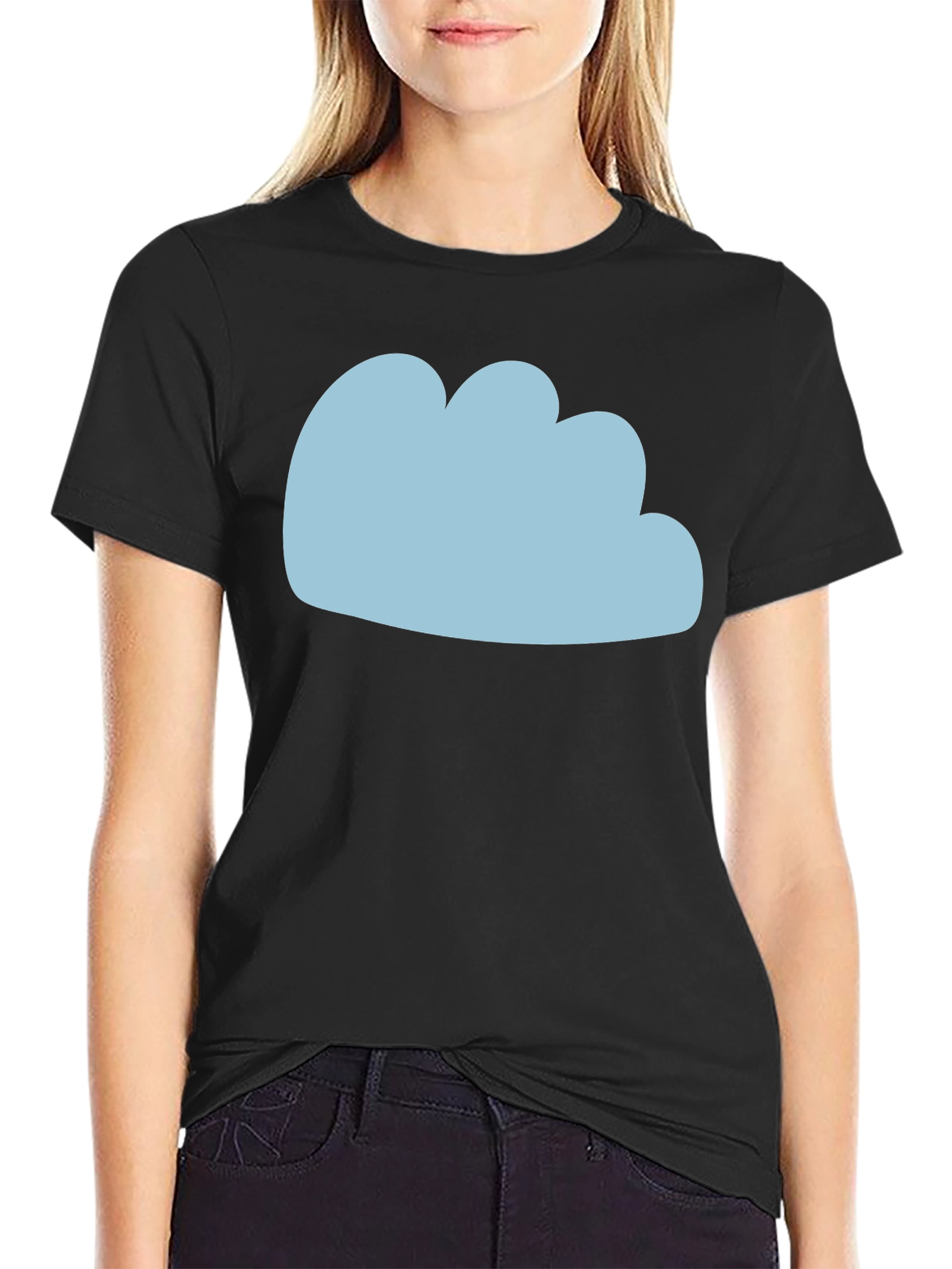 Blue Cloud Graphic T-Shirt - Soft Cotton Blend
