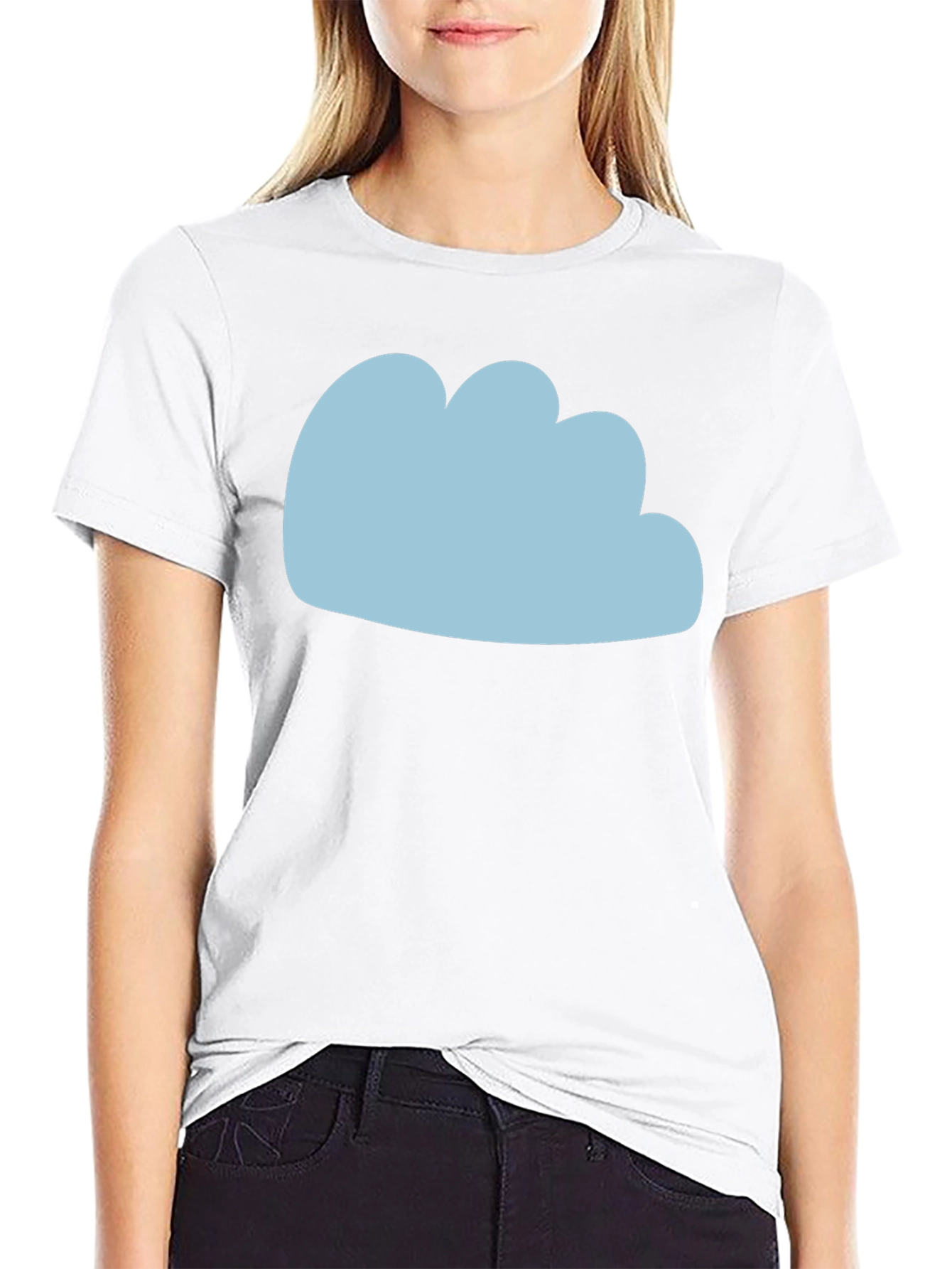 Blue Cloud Graphic T-Shirt - Soft Cotton Blend