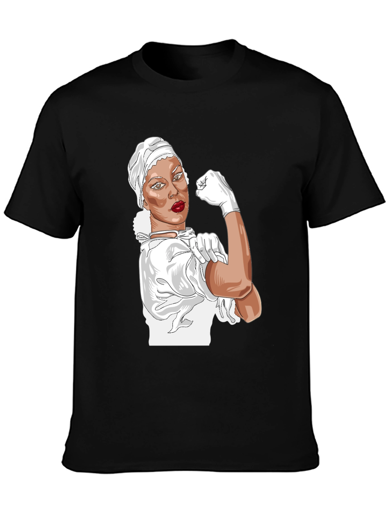 Rosie the Riveter Nurse T-Shirt - Empowering Design