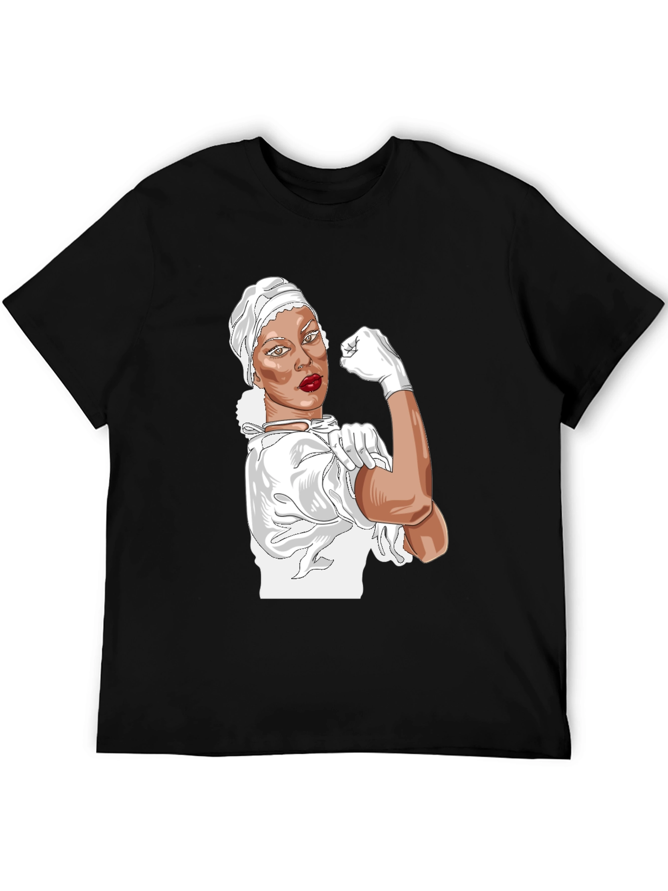 Rosie the Riveter Nurse T-Shirt - Empowering Design