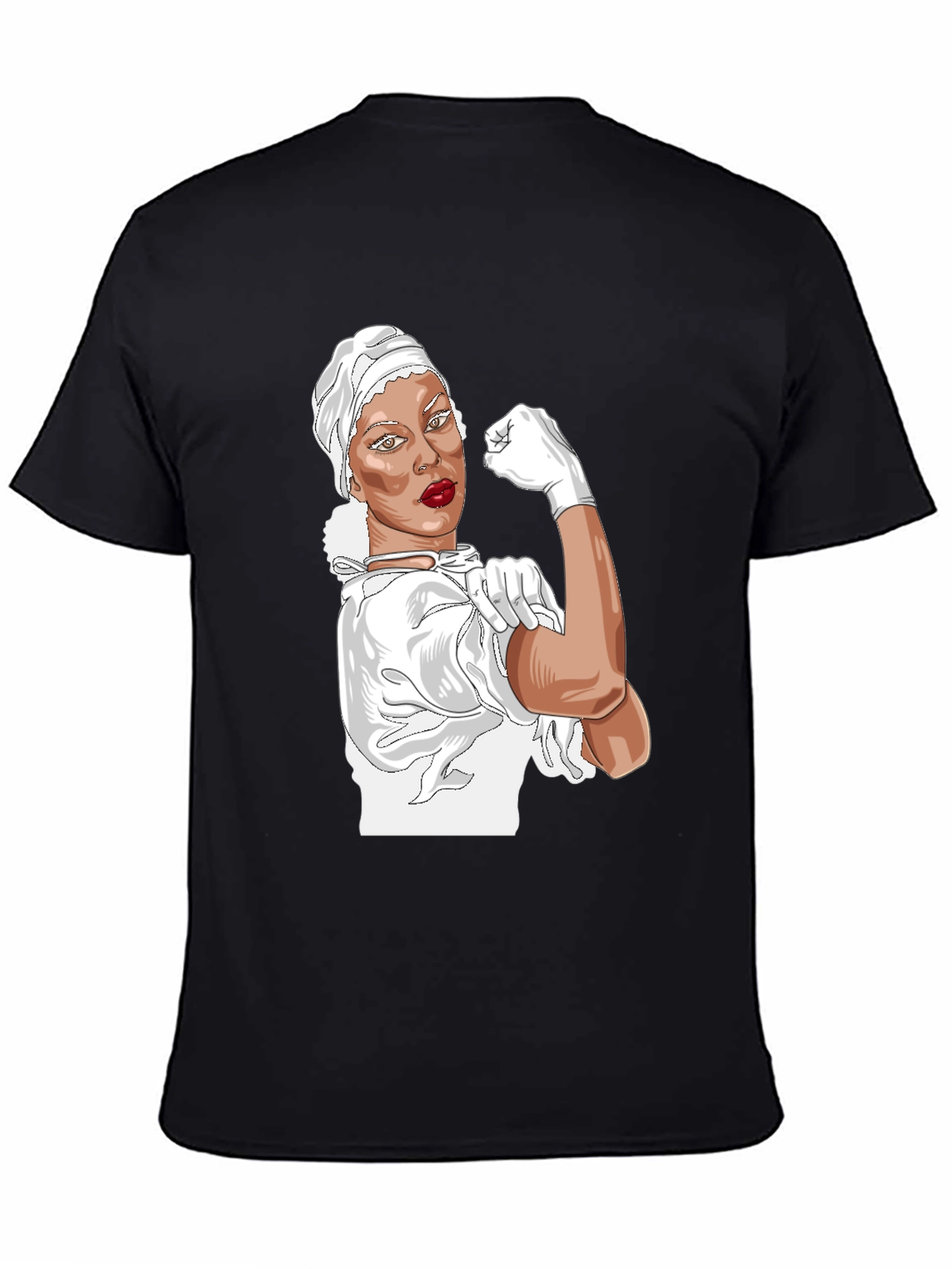 Rosie the Riveter Nurse T-Shirt - Empowering Design