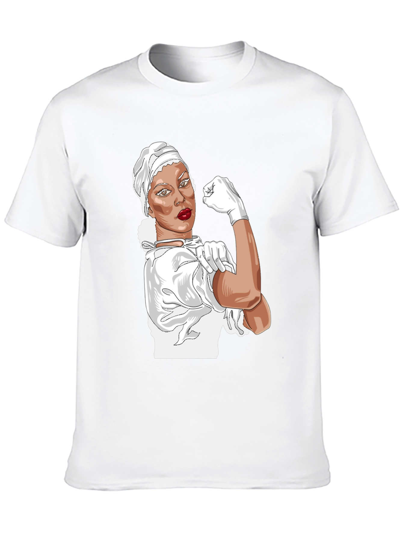 Rosie the Riveter Nurse T-Shirt - Empowering Design