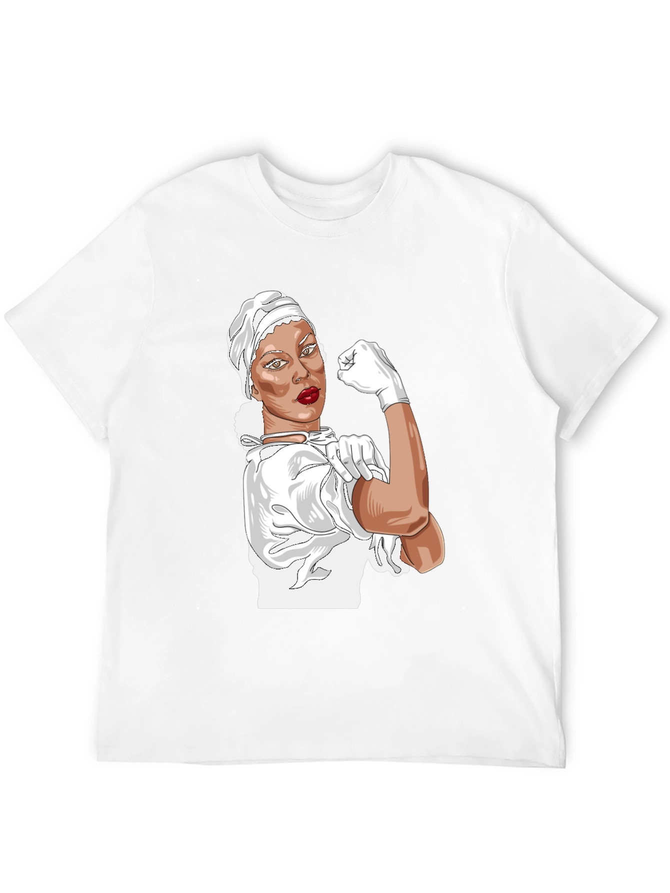Rosie the Riveter Nurse T-Shirt - Empowering Design