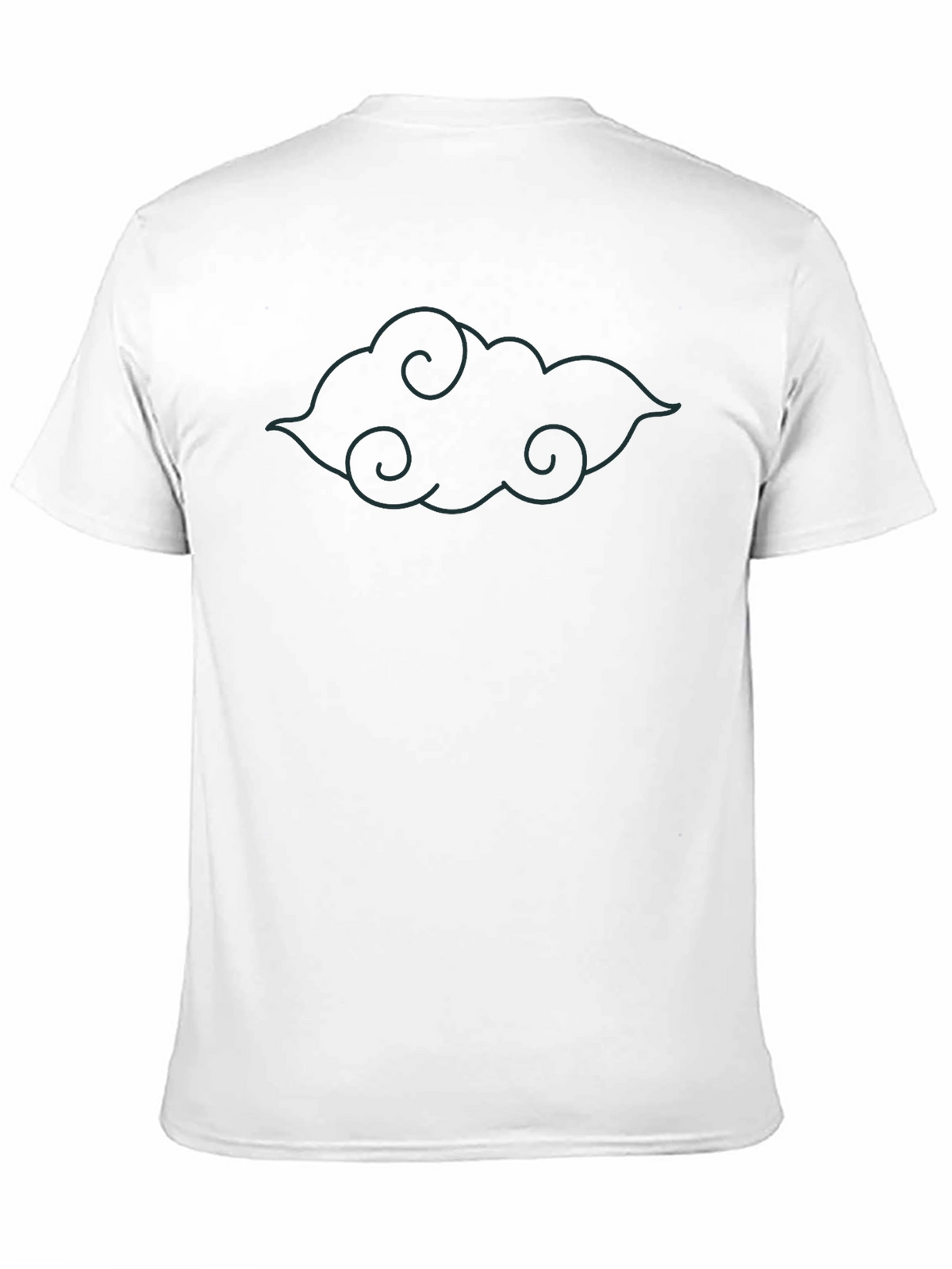 Cloud Graphic T-Shirt - Soft Black Tee