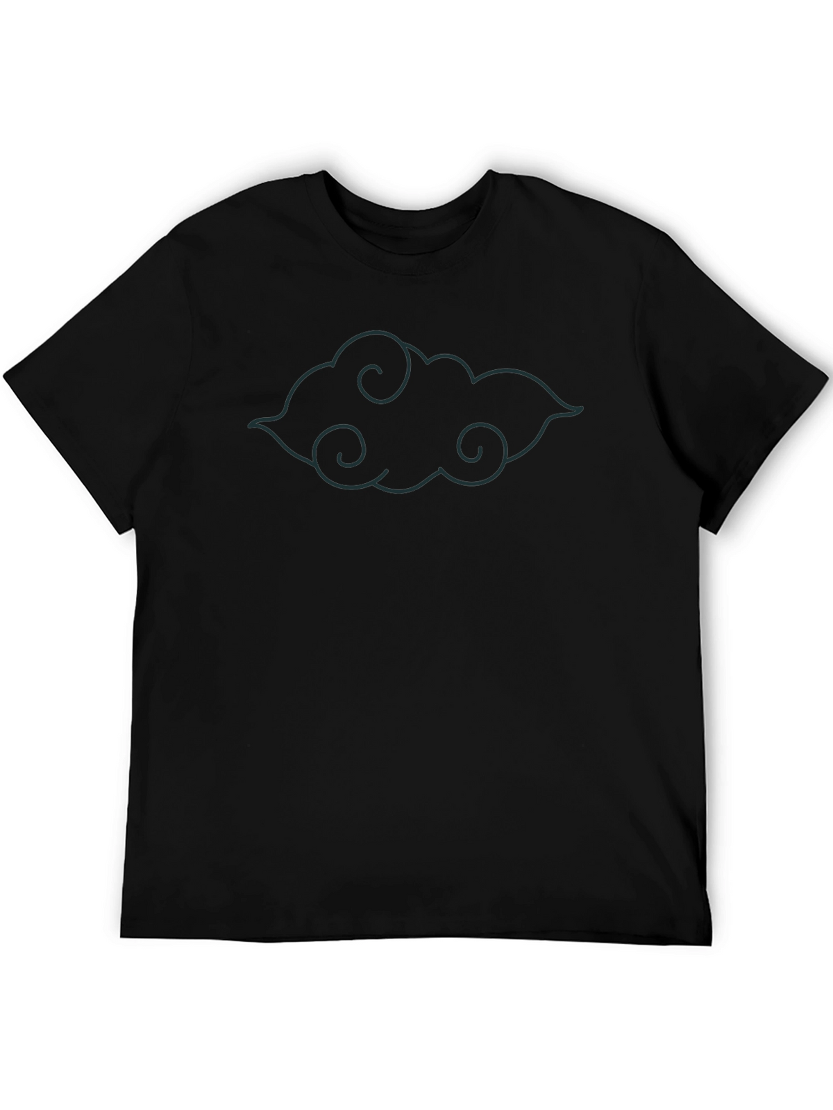 Cloud Graphic T-Shirt - Soft Black Tee
