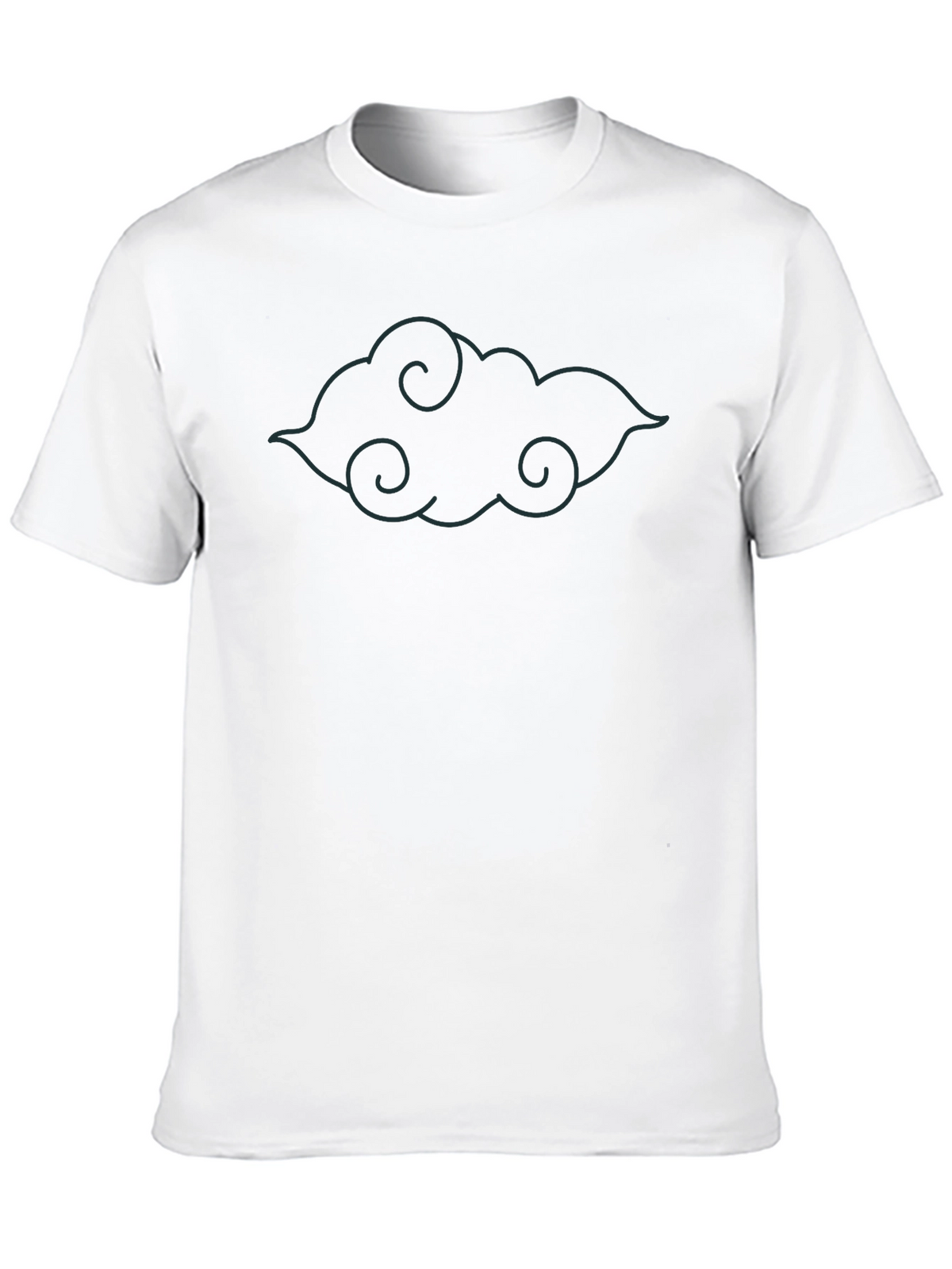 Cloud Graphic T-Shirt - Soft Black Tee