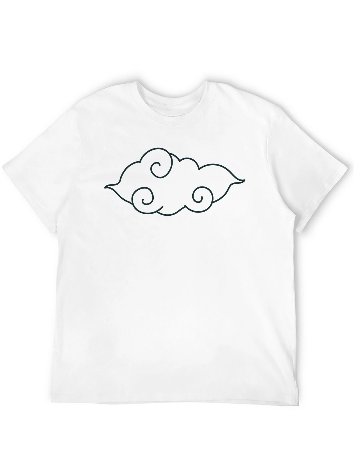 Cloud Graphic T-Shirt - Soft Black Tee