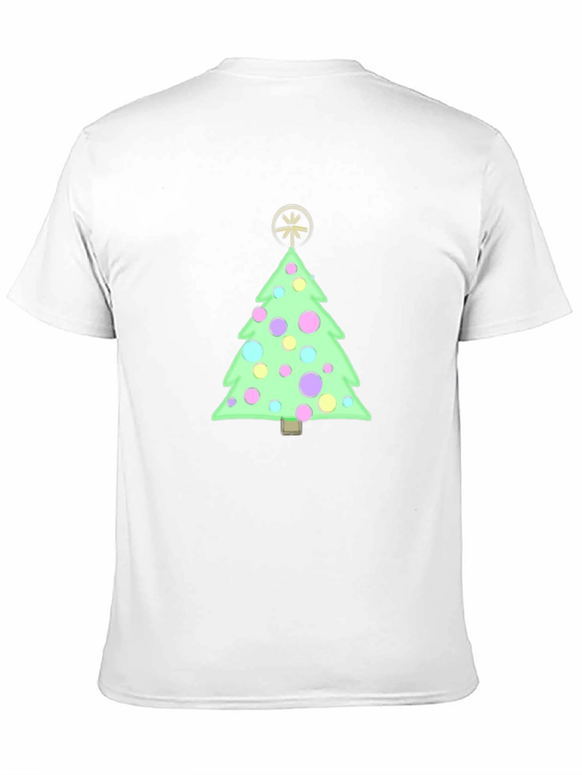 Festive Christmas Tree Graphic Tee - Holiday Cheer