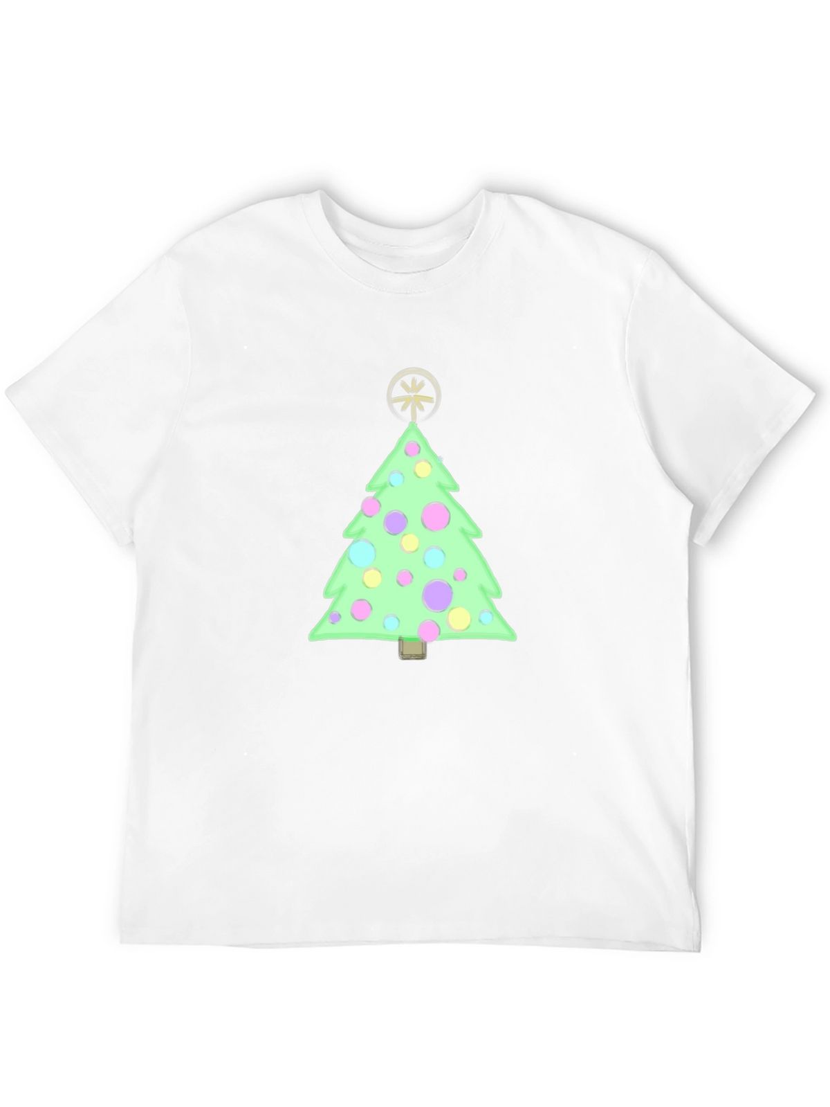 Festive Christmas Tree Graphic Tee - Holiday Cheer