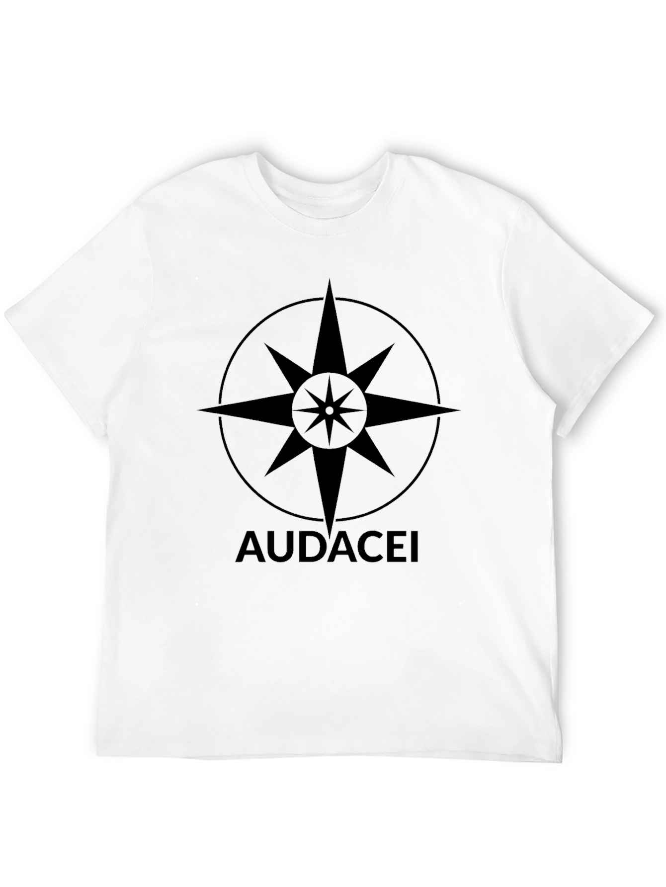 Audacei Star Compass Black T-Shirt