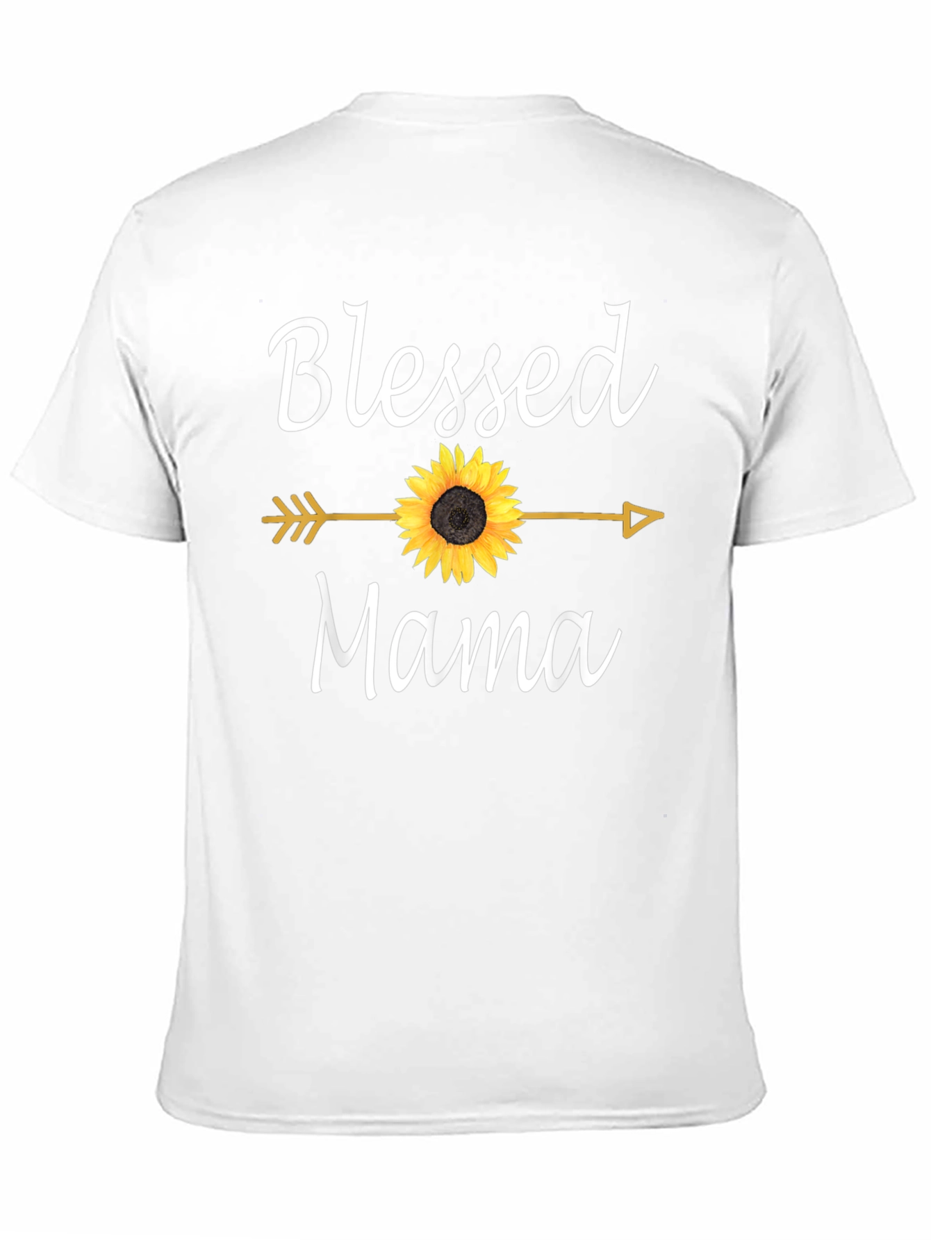 Blessed Mama Sunflower Graphic T-Shirt
