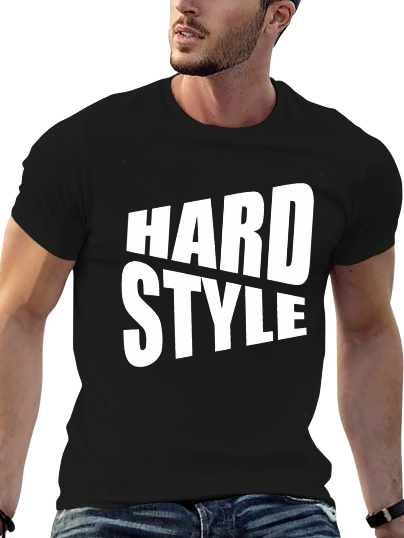 Hard Style Graphic Print Black T-Shirt
