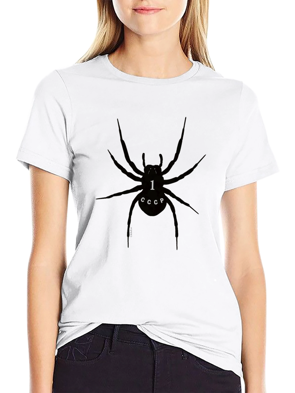 Spider CCCP Graphic Tee - Black T-Shirt