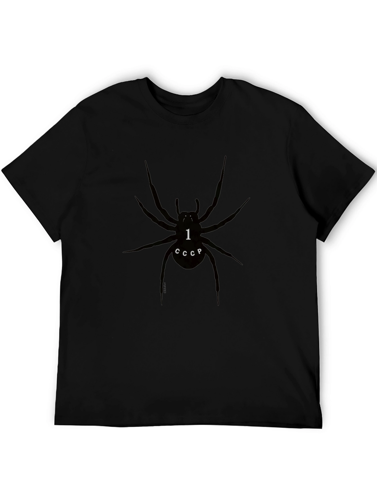 Spider CCCP Graphic Tee - Black T-Shirt