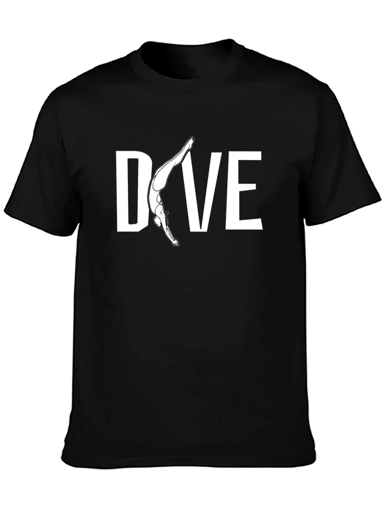 Dive T-Shirt - Black Tee with Diver Graphic