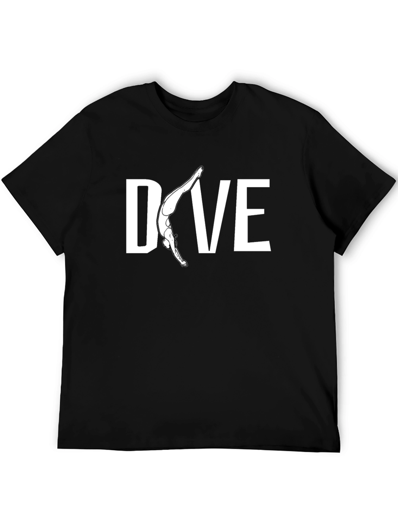 Dive T-Shirt - Black Tee with Diver Graphic