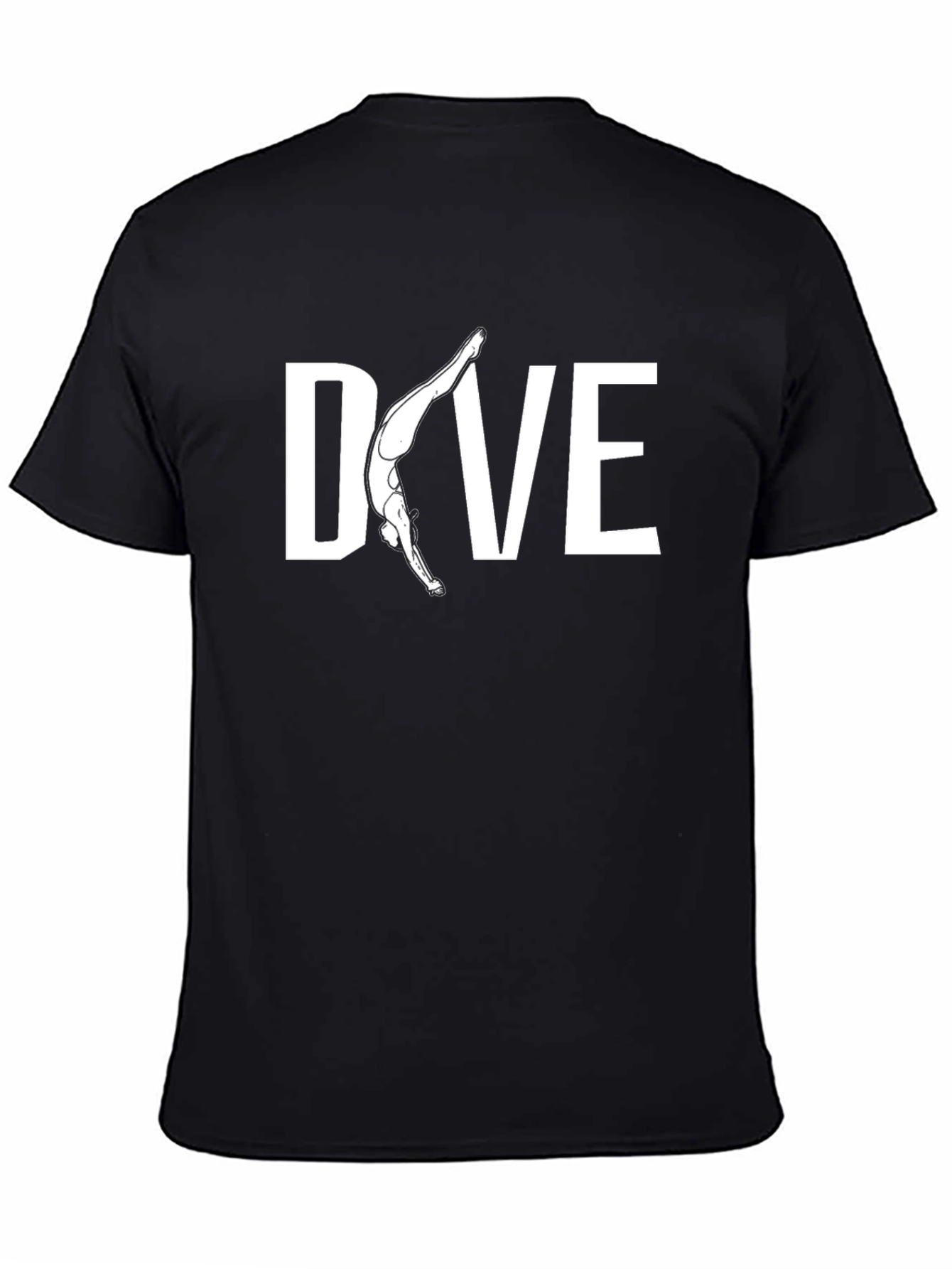 Dive T-Shirt - Black Tee with Diver Graphic