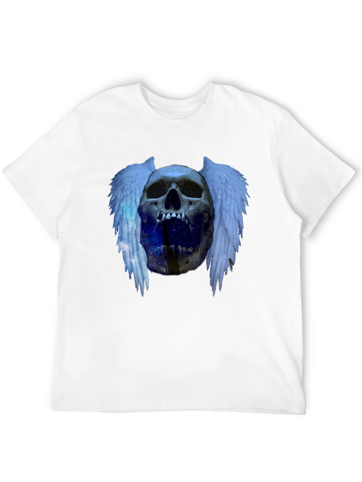 Skull Wings Graphic Tee - Edgy Fashion