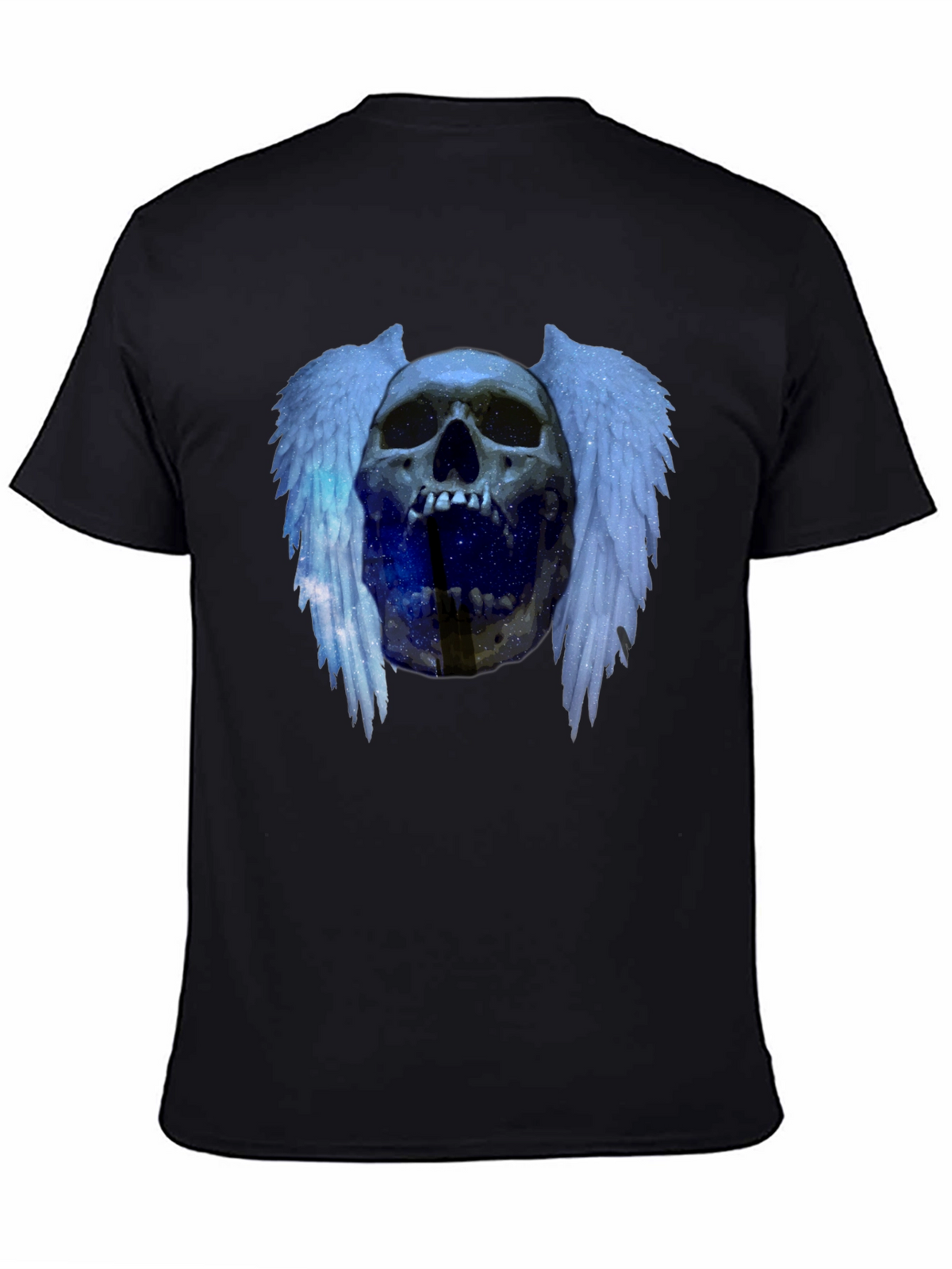 Skull Wings Graphic Tee - Edgy Fashion