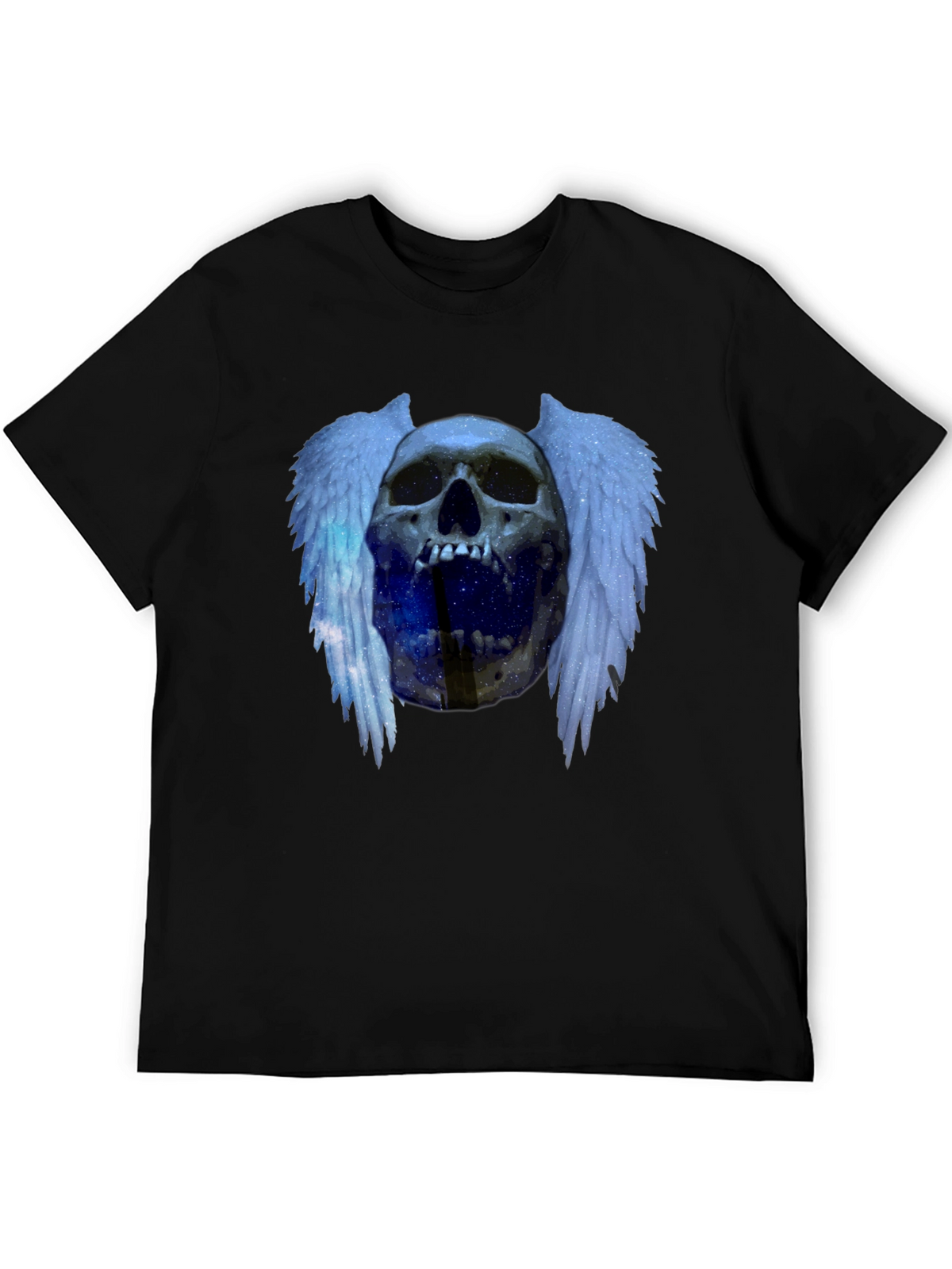 Skull Wings Graphic Tee - Edgy Fashion