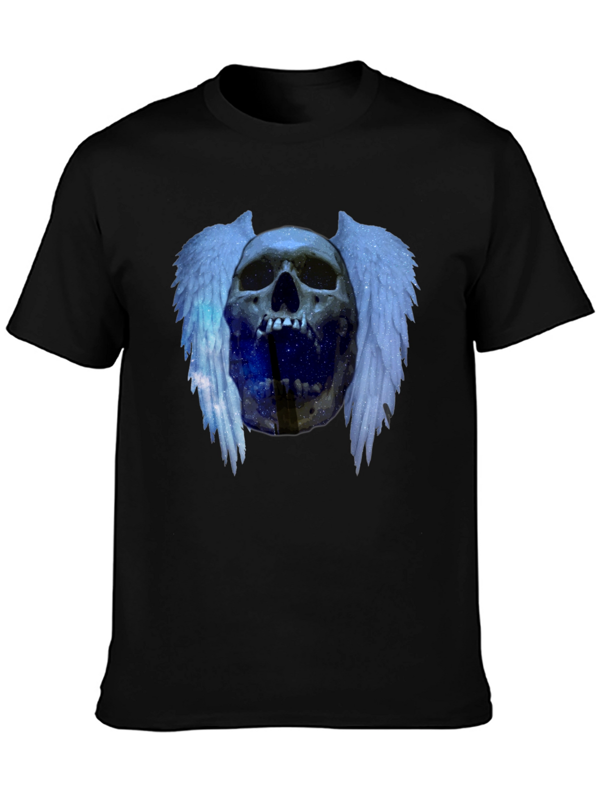 Skull Wings Graphic Tee - Edgy Fashion