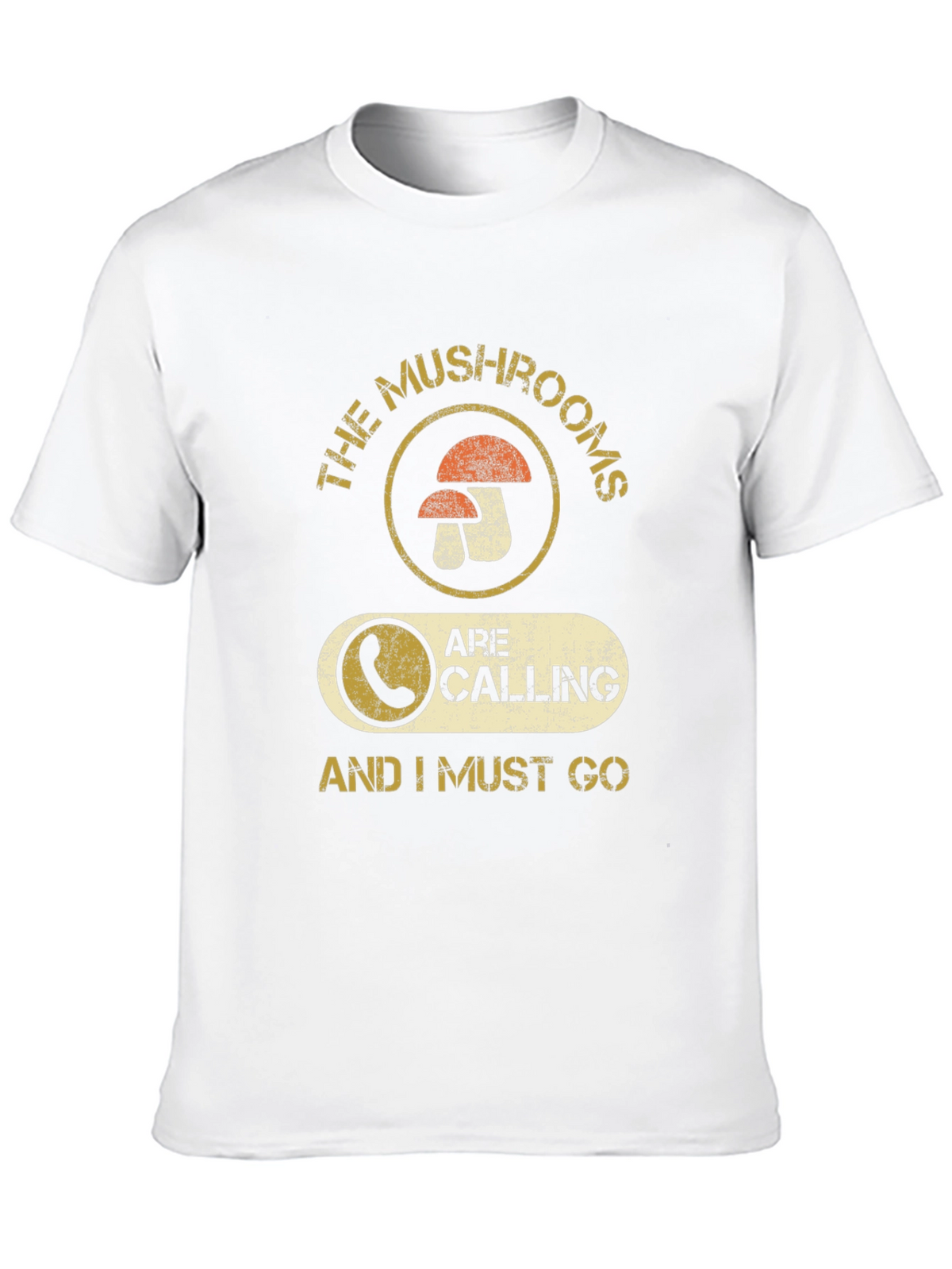 Mushroom Calling Graphic T-Shirt - Funny Forager Tee