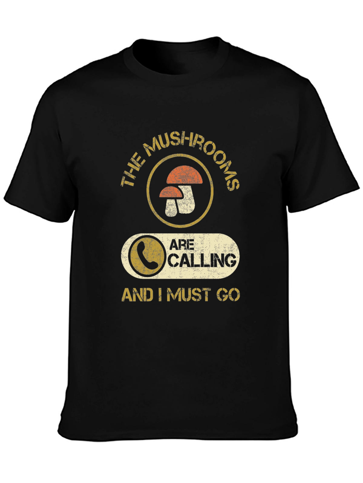 Mushroom Calling Graphic T-Shirt - Funny Forager Tee
