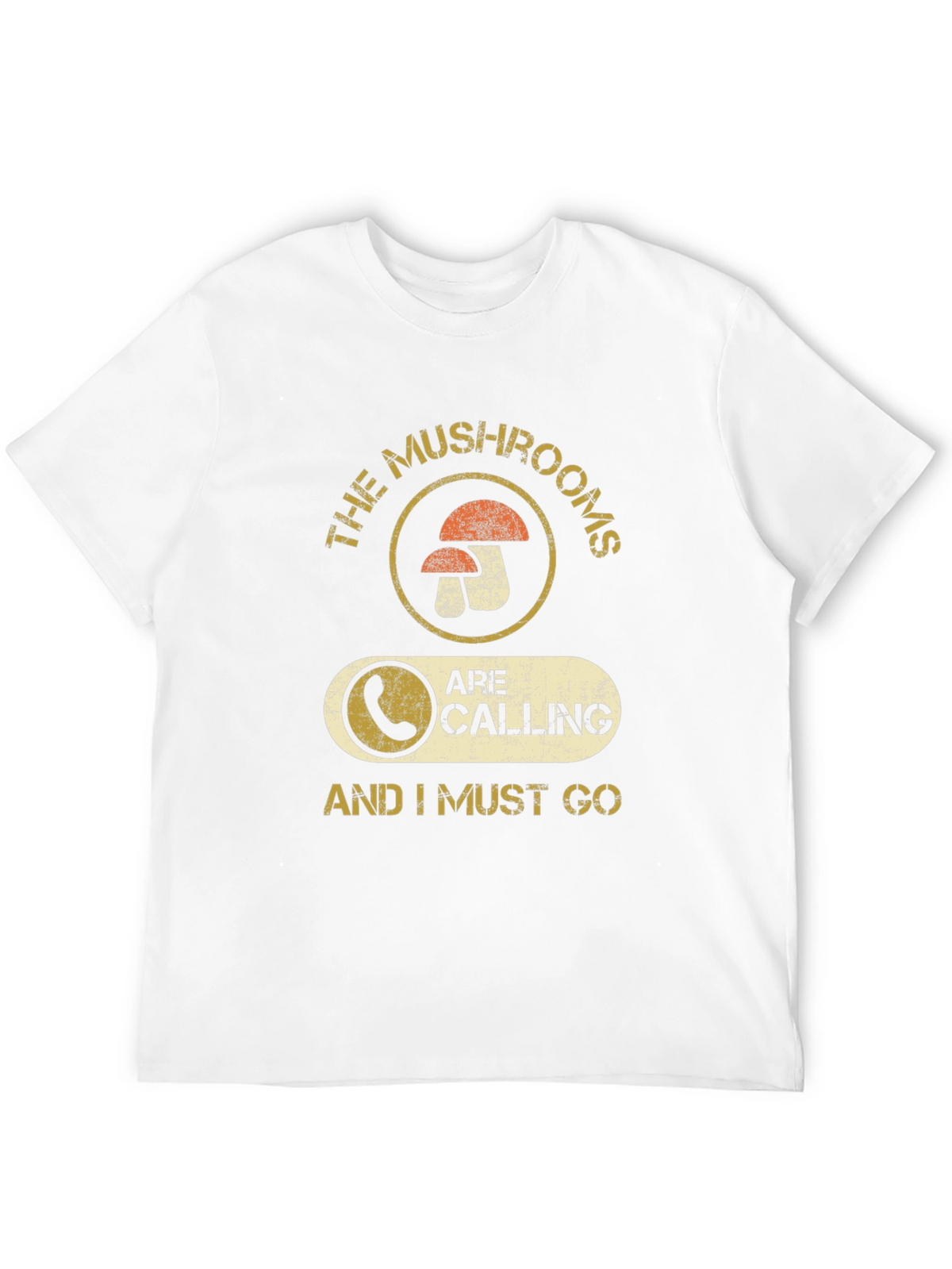 Mushroom Calling Graphic T-Shirt - Funny Forager Tee