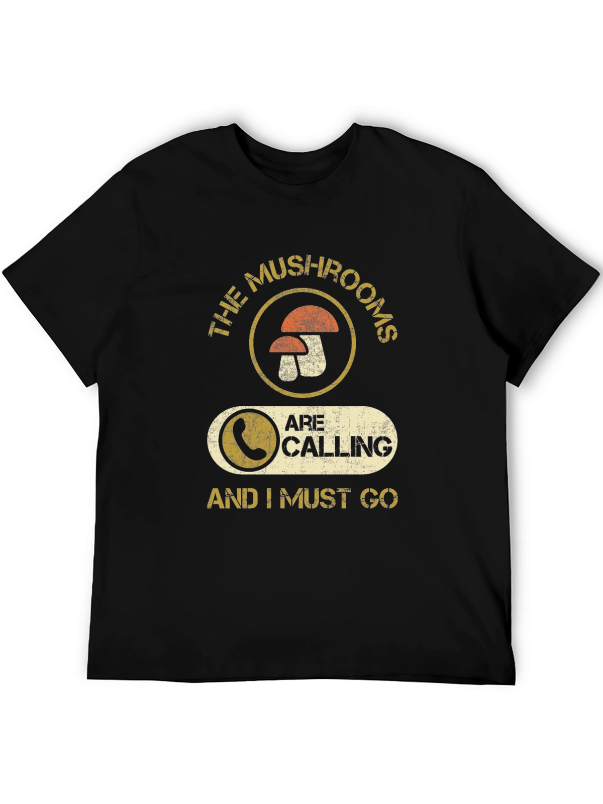 Mushroom Calling Graphic T-Shirt - Funny Forager Tee