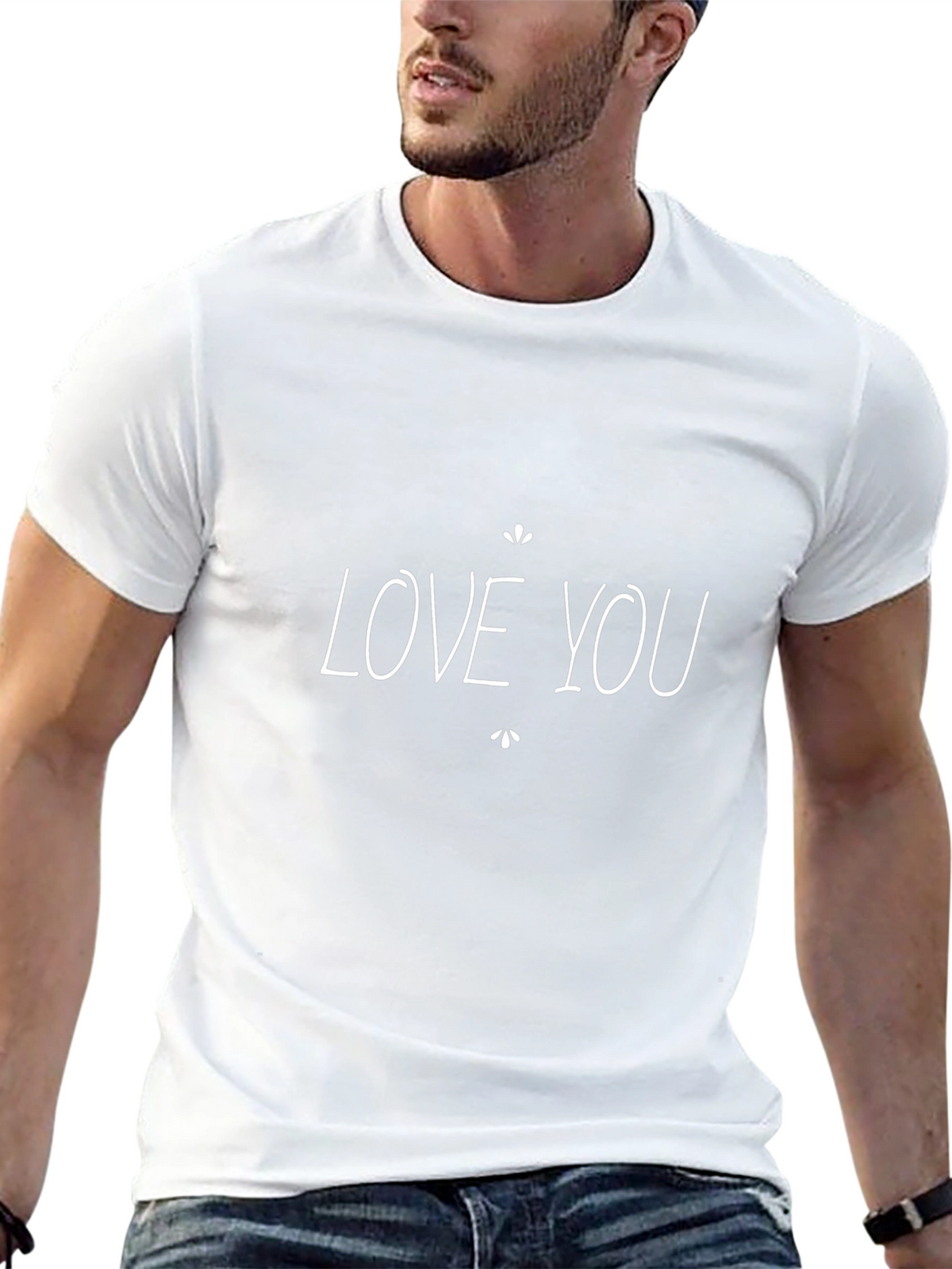 Love You Graphic Black T-Shirt